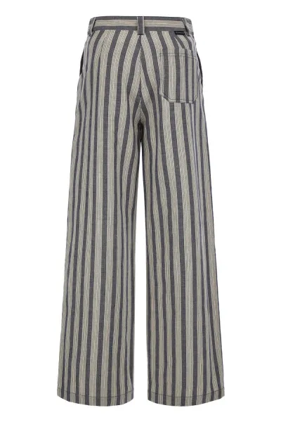 Nohavice Woolrich Marine Pant Melton Blue Stripe