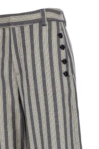 Nohavice Woolrich Marine Pant Melton Blue Stripe