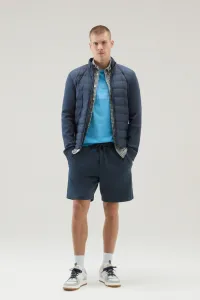 Tričko Woolrich Light Garment Dyed T-Shirt Alaskan Blue