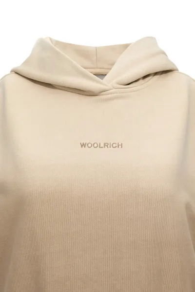 Mikina Woolrich Dip Dye Sleeveless Hoodie Light Oak