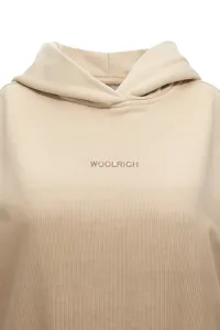 Mikina Woolrich Dip Dye Sleeveless Hoodie Light Oak