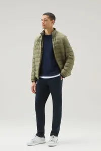 Sveter Woolrich Logo Crewneck Melton Blue