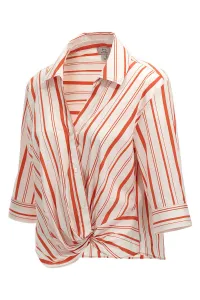 Blúzka Woolrich Stripe Poplin Blouse Plaster White Stripe