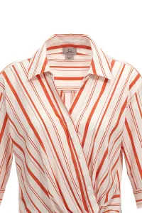 Blúzka Woolrich Stripe Poplin Blouse Plaster White Stripe