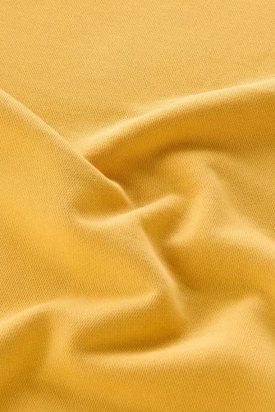 Mikina Woolrich Garment Dyed Logo Crewneck Golden Glow