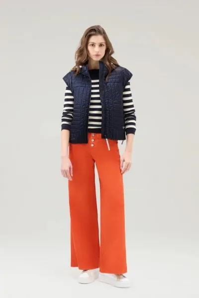 Vesta Woolrich Pertex Padded Vest Melton Blue