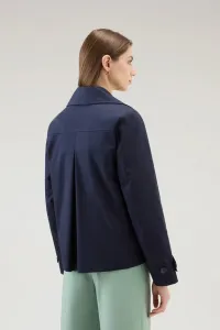 Bunda Woolrich Havice Peacoat Melton Blue