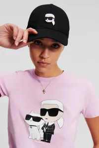 Šiltovka Karl Lagerfeld K/Ikonik 2.0 Cap Black