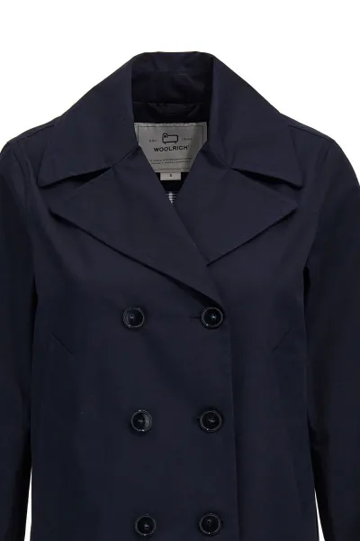 Bunda Woolrich Havice Peacoat Melton Blue
