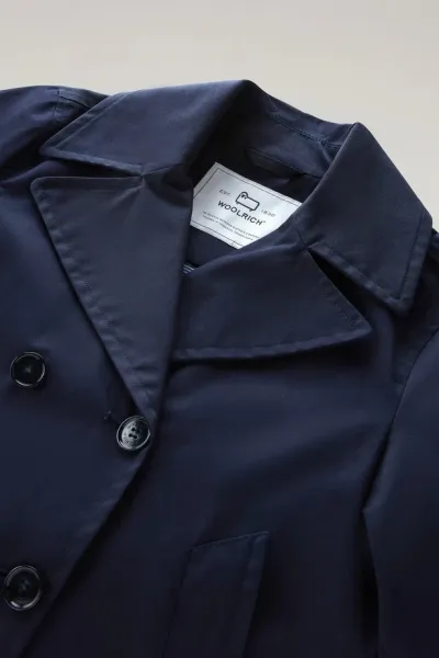 Bunda Woolrich Havice Peacoat Melton Blue