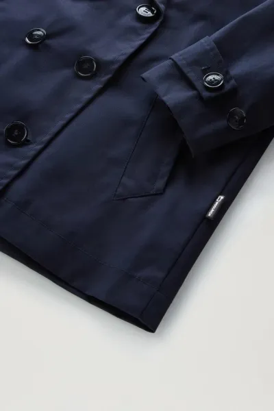 Bunda Woolrich Havice Peacoat Melton Blue