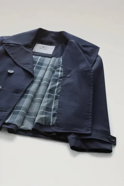 Bunda Woolrich Havice Peacoat Melton Blue