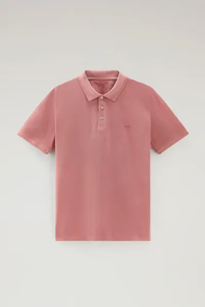 Polokošeľa Woolrich Mackinack Polo Coral Sand