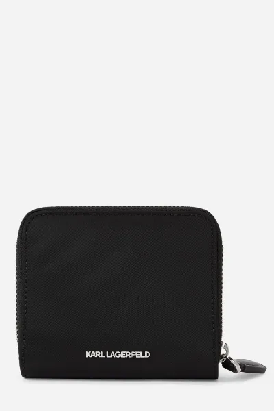 Peňaženka Karl Lagerfeld Ikon Nylon Md Bfd Wllt Black