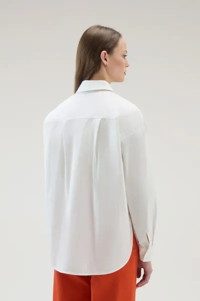Košeľa Woolrich Poplin Shirt Plaster White