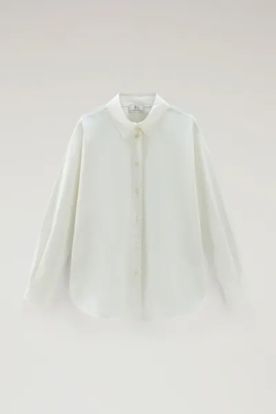 Košeľa Woolrich Poplin Shirt Plaster White