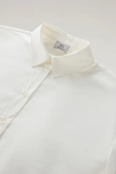 Košeľa Woolrich Poplin Shirt Plaster White