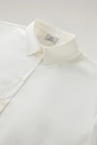 Košeľa Woolrich Poplin Shirt Plaster White