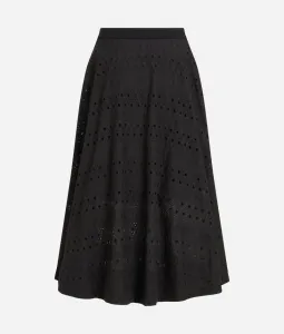 Sukňa Karl Lagerfeld Embroidery Skirt Black
