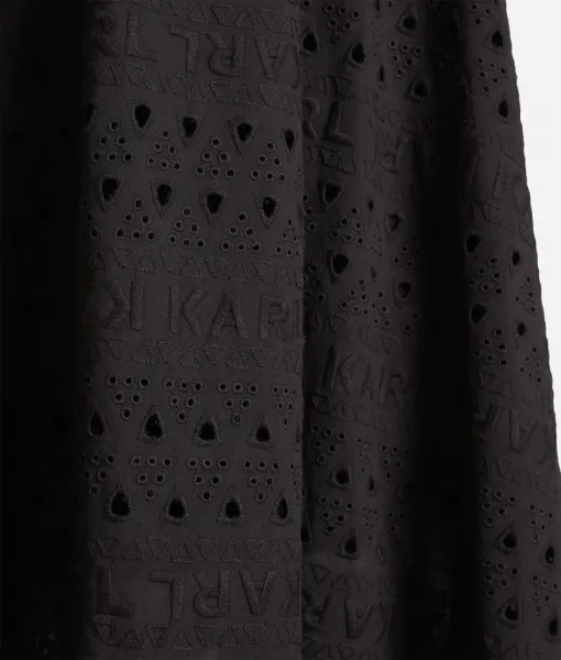 Sukňa Karl Lagerfeld Embroidery Skirt Black