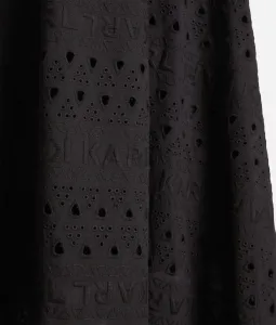 Sukňa Karl Lagerfeld Embroidery Skirt Black