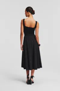 Sukňa Karl Lagerfeld Embroidery Skirt Black