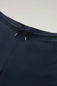 Tepláky Woolrich Logo Script Sweatpant Melton Blue