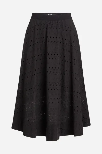 Sukňa Karl Lagerfeld Embroidery Skirt Black