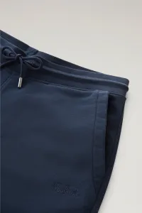 Tepláky Woolrich Logo Script Sweatpant Melton Blue