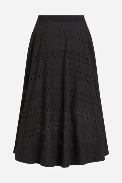 Sukňa Karl Lagerfeld Embroidery Skirt Black