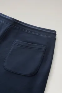 Tepláky Woolrich Logo Script Sweatpant Melton Blue