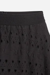 Sukňa Karl Lagerfeld Embroidery Skirt Black