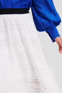 Sukňa Karl Lagerfeld Embroidery Skirt White