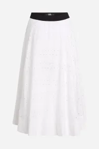 Sukňa Karl Lagerfeld Embroidery Skirt White
