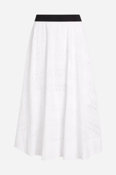 Sukňa Karl Lagerfeld Embroidery Skirt White