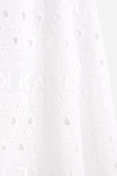 Sukňa Karl Lagerfeld Embroidery Skirt White
