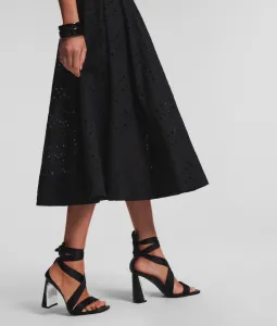 Sukňa Karl Lagerfeld Embroidery Skirt Black