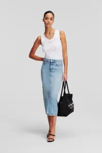 Sukňa Karl Lagerfeld Maxi Denim Skirt Light Blue Denim