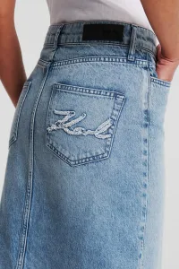 Sukňa Karl Lagerfeld Maxi Denim Skirt Light Blue Denim