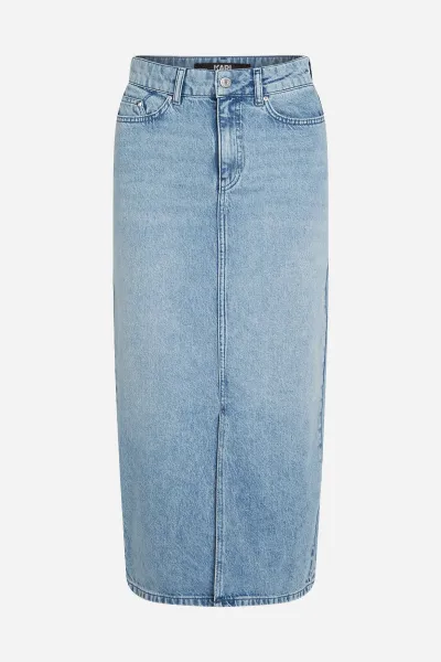 Sukňa Karl Lagerfeld Maxi Denim Skirt Light Blue Denim
