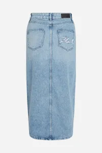 Sukňa Karl Lagerfeld Maxi Denim Skirt Light Blue Denim