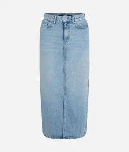 Sukňa Karl Lagerfeld Maxi Denim Skirt Light Blue Denim
