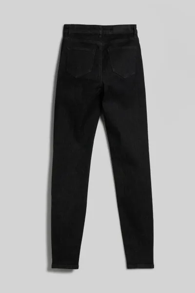 Džínsy Karl Lagerfeld Ikonik Skinny Denim Pants Black Denim
