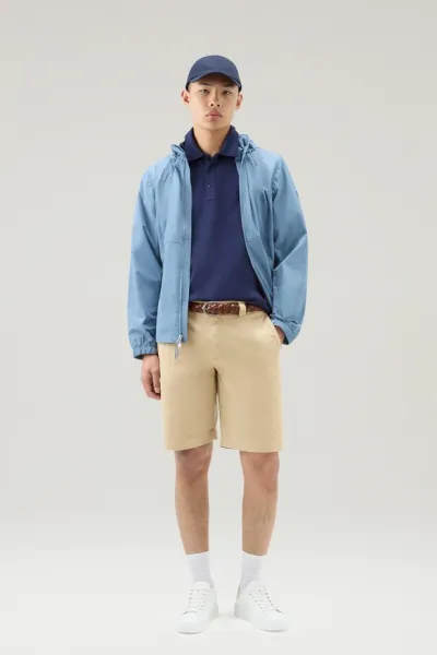 Polokošeľa Woolrich Ice Cotton Polo Maritime Blue