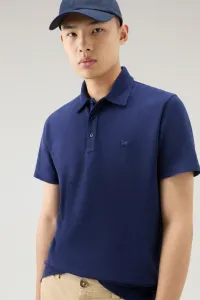 Polokošeľa Woolrich Ice Cotton Polo Maritime Blue