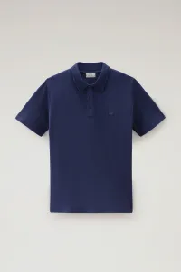 Polokošeľa Woolrich Ice Cotton Polo Maritime Blue