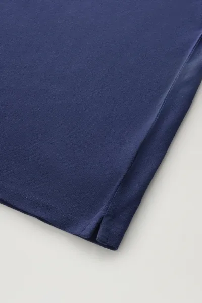 Polokošeľa Woolrich Ice Cotton Polo Maritime Blue