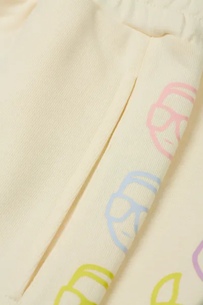 Tepláky Karl Lagerfeld Ikonik 2.0 Outline Sweatpants Off White