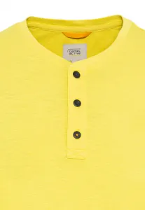 Tričko Camel Active Henley 1/2 Arm Lemon Grass