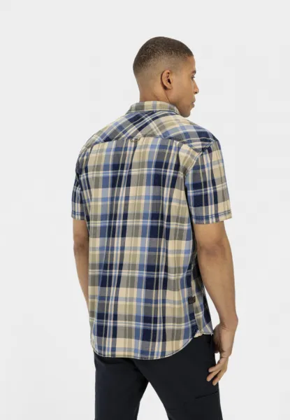 Košeľa Camel Active Shortsleeve Shirt Blue